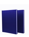 Blue notepads isolated Royalty Free Stock Photo