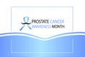 Blue november, prostate cancer awarenes month poster