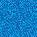 Blue number background