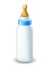 Blue nursing bottle