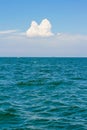 Blue ocean beauty background with clear blue sky Royalty Free Stock Photo