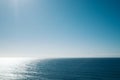 blue ocean horizon background Royalty Free Stock Photo