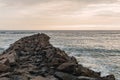 blue ocean panorama of Lima coast