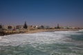 Jetty  Swakopmund with waves , Namibia Royalty Free Stock Photo