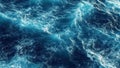 blue ocean sea waves water background, splash, foam Royalty Free Stock Photo
