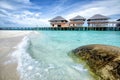 Blue ocean at Six Senses Maldives