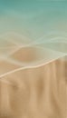 Blue ocean with soft wave form and yellow sandy beach,Vector Sand Texture,Top view seaside turquoise wave and brown sand dune for Royalty Free Stock Photo