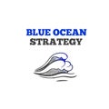 Blue ocean strategy concept Royalty Free Stock Photo