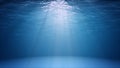 Blue ocean surface seen from underwater Royalty Free Stock Photo