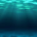 Blue ocean surface seen from underwater Royalty Free Stock Photo