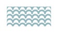 Blue Ocean Wave Pattern Texture vector design Generative AI Royalty Free Stock Photo