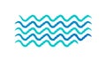 Blue Ocean Waves Abstract Pattern, vector design Generative AI Royalty Free Stock Photo