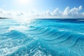 Blue Ocean Waves Abstract Sea Background for Vacation Designs Royalty Free Stock Photo