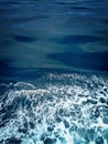 Blue ocen with great waves Royalty Free Stock Photo