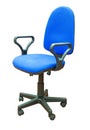 Blue office chair Royalty Free Stock Photo