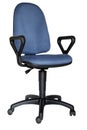 Blue office chair Royalty Free Stock Photo