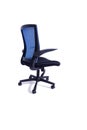 The blue office chair isolated on the white background Royalty Free Stock Photo