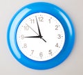Blue office clock