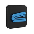 Blue Office stapler icon isolated on transparent background. Stapler, staple, paper, cardboard, office equipment. Black