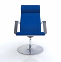 Blue office swivel chair Royalty Free Stock Photo