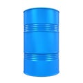 Blue Oil Drum Isolated Royalty Free Stock Photo