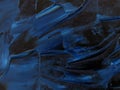 Blue oil paint texture