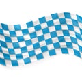 Blue Oktoberfest waving flag abstract background