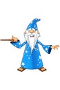 Blue Old Wizard Character Royalty Free Stock Photo