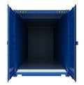 Blue open shipping container Royalty Free Stock Photo