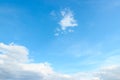 Blue open sky with white clouds landscape in spring day Royalty Free Stock Photo