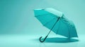 The Blue Open Umbrella.AI generated image Royalty Free Stock Photo