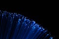 Blue optical fiber Royalty Free Stock Photo