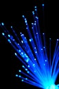 Blue optical fibers