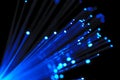 Blue optical fibers