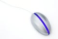 Blue Optical mouse Royalty Free Stock Photo