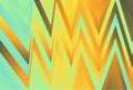 Blue And Orange Abstract Gradient Chevron Pattern Background Beautiful elegant Illustration Royalty Free Stock Photo