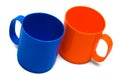 blue and orange mug Royalty Free Stock Photo