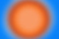 Blue, orange natural round Grainy Gradient. Circle Mysterious halo, mental health, energy, aura poster, banner