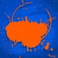 Blue and orange neon background