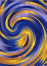 Blue Orange and Purple Abstract Twirl Background Royalty Free Stock Photo