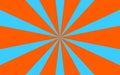 Blue orange rays background image Royalty Free Stock Photo