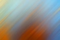 Blue and orange rectangle. Bright glowing background. Abstract texture of lines