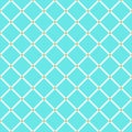 Blue and orange rhombus simple geometric seamless pattern, vector Royalty Free Stock Photo