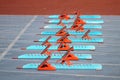 Starting Blocks in Track and Field Royalty Free Stock Photo