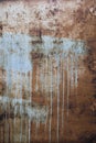 Painted Rustic Metal Blue & Orange Texture Fading Away Royalty Free Stock Photo