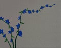 Blue orchid painting