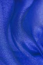 Blue organza fabric Royalty Free Stock Photo