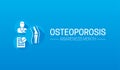 Blue Osteoporosis Awareness Month Background Illustration