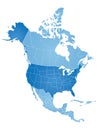 Map of North America