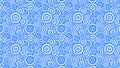 Blue Overlapping Concentric Circles Background Pattern Image
